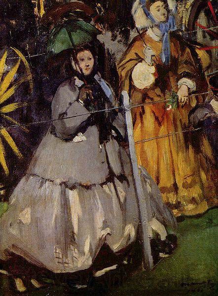 Edouard Manet Zuschauerinnen beim Rennen Norge oil painting art